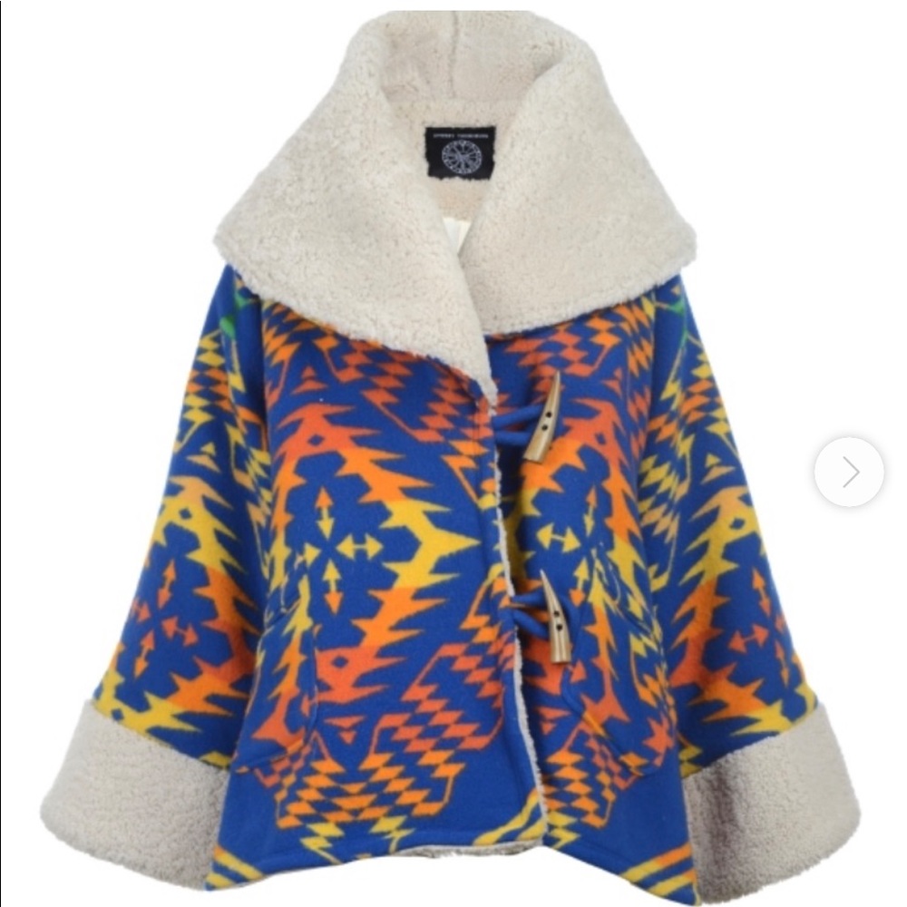 Pendleton Wool Coat with Shearling Lining